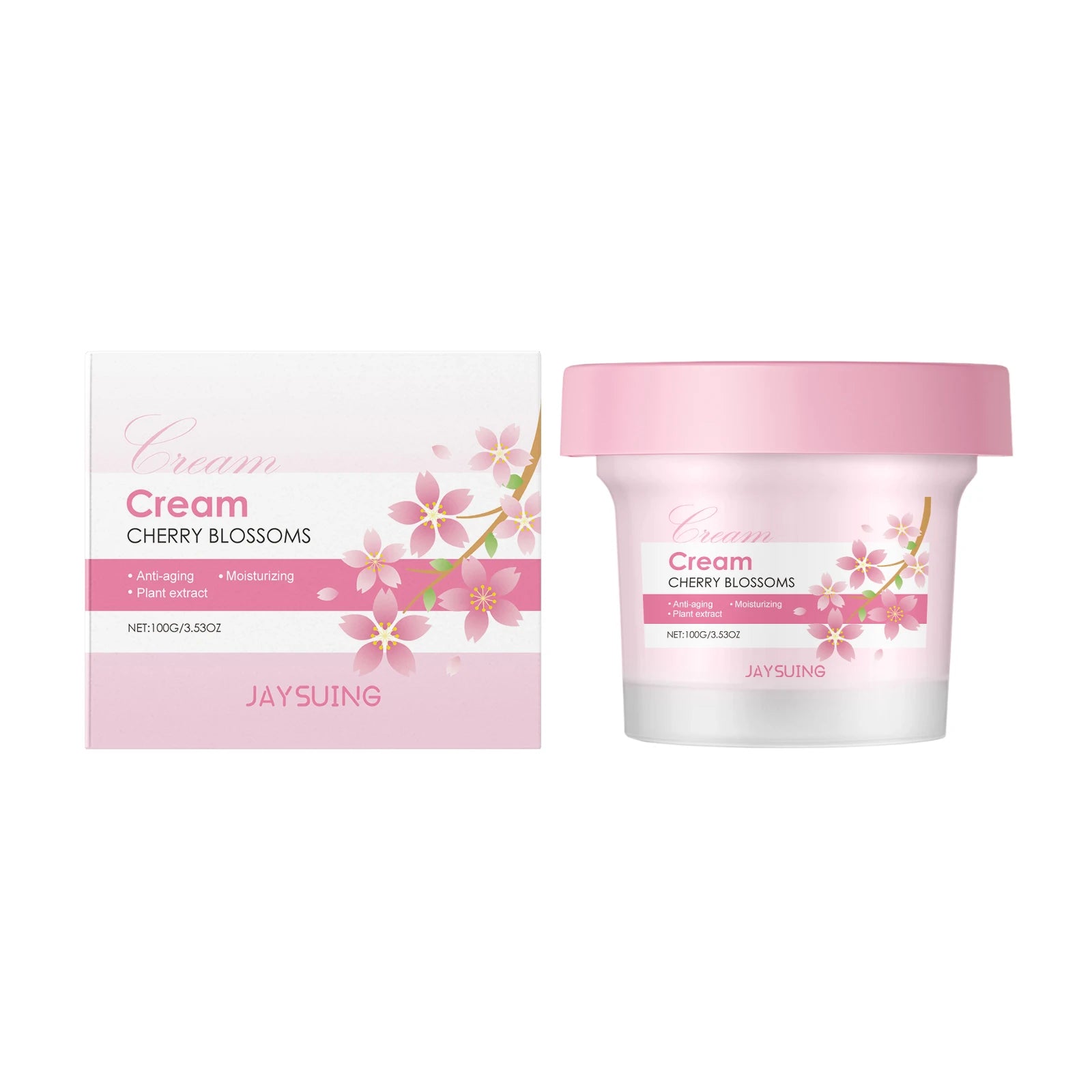 Sakura Skincare Set for Women – Moisturiser, Serum, Toner, Cleanser & Eye Cream Anti-Wrinkle Kit