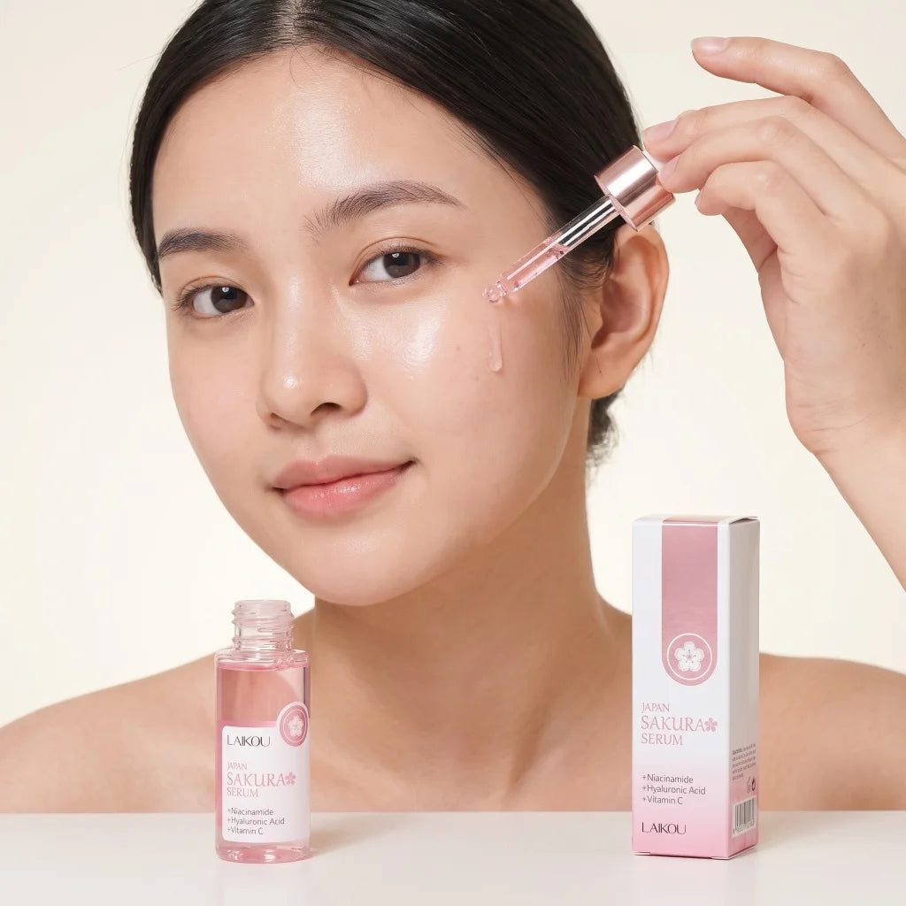 Sakura Facial Serum – Niacinamide, Hyaluronic Acid & Vitamin C for Bright, Hydrated Skin