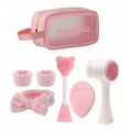 7-piece Home Skincare Set: Facial Cleansing Brush, Mask Sponge, Hair Band, Storage Bag, Multi-functional Beauty Tools