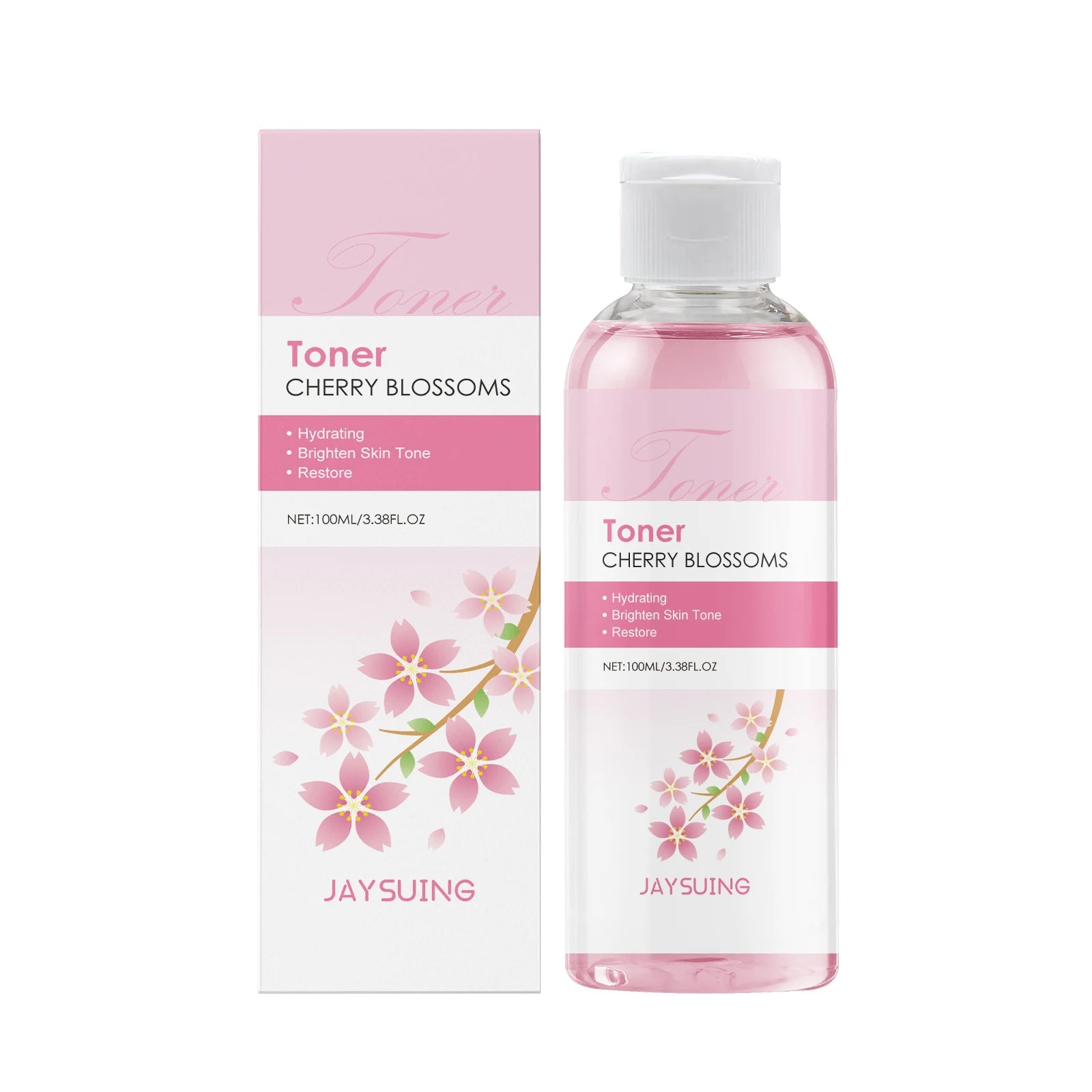 Sakura Skincare Set for Women – Moisturiser, Serum, Toner, Cleanser & Eye Cream Anti-Wrinkle Kit