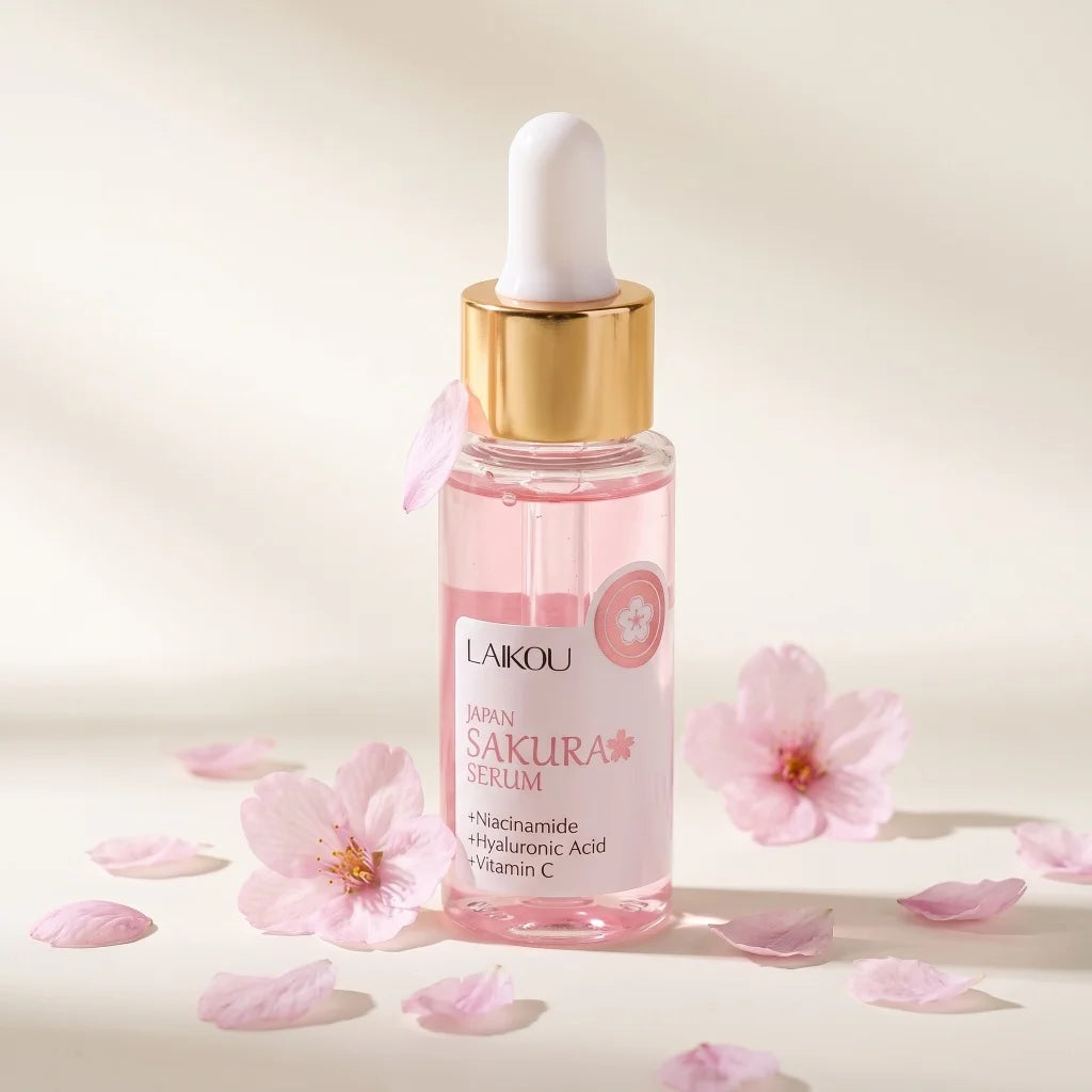 Sakura Facial Serum – Niacinamide, Hyaluronic Acid & Vitamin C for Bright, Hydrated Skin