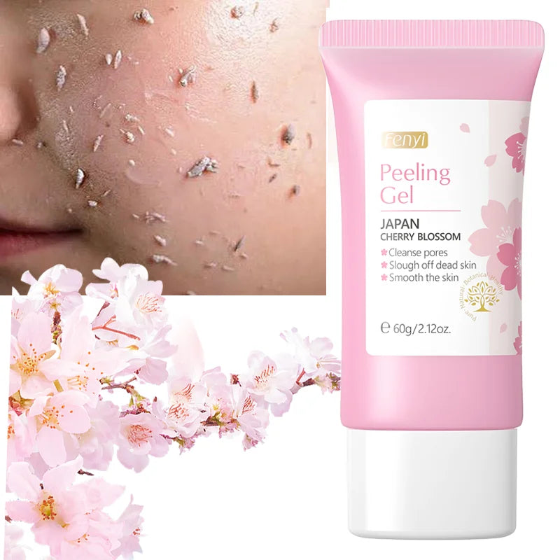 Sakura Face Deep Cleaning Exfoliating Gel – Whitening, Moisturising & Skin Repair Facial Scrub 60g