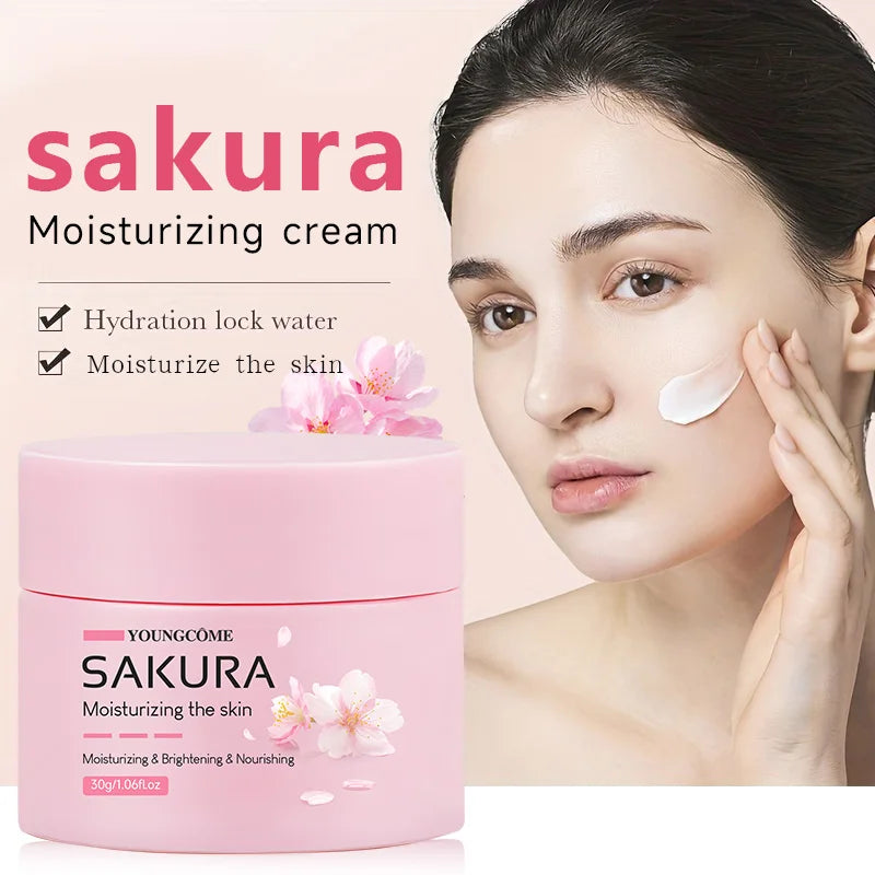 Sakura Cherry Blossom Essence Cream – Anti-Aging Moisturiser for Dry & Rough Skin