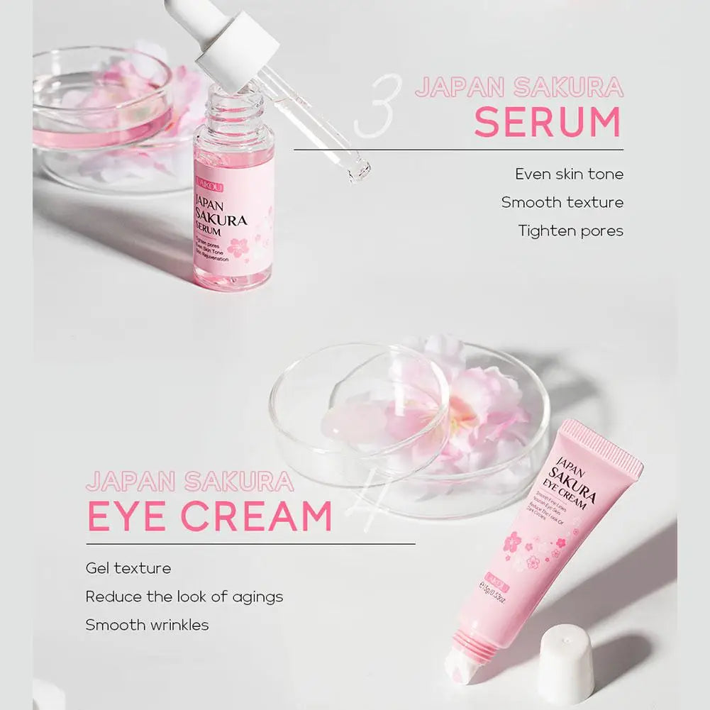 6-Piece Sakura Skin Care Set – Hydrating, Brightening & Firming Beauty Kit for Women