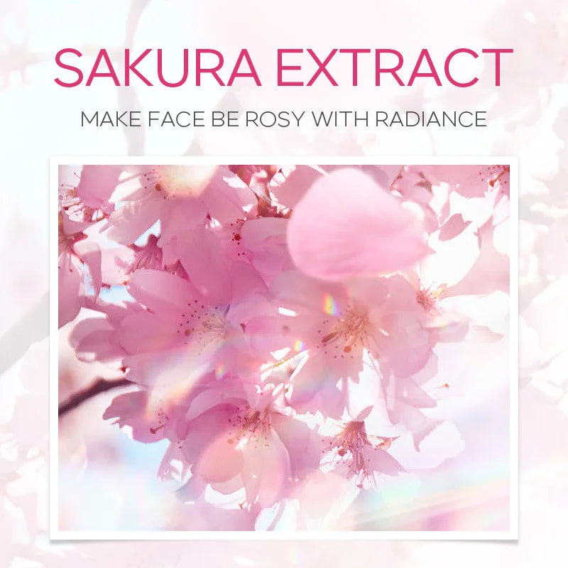 LAIKOU Japan Sakura Complete Skincare Set – Cleanser, Serum, Toner, Eye Cream & Sunscreen