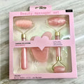 Facial Roller Set, Heart Face Massager, Body Gua Sha, 4 Seasons Double-Ended Beauty Stick Tools for Skincare