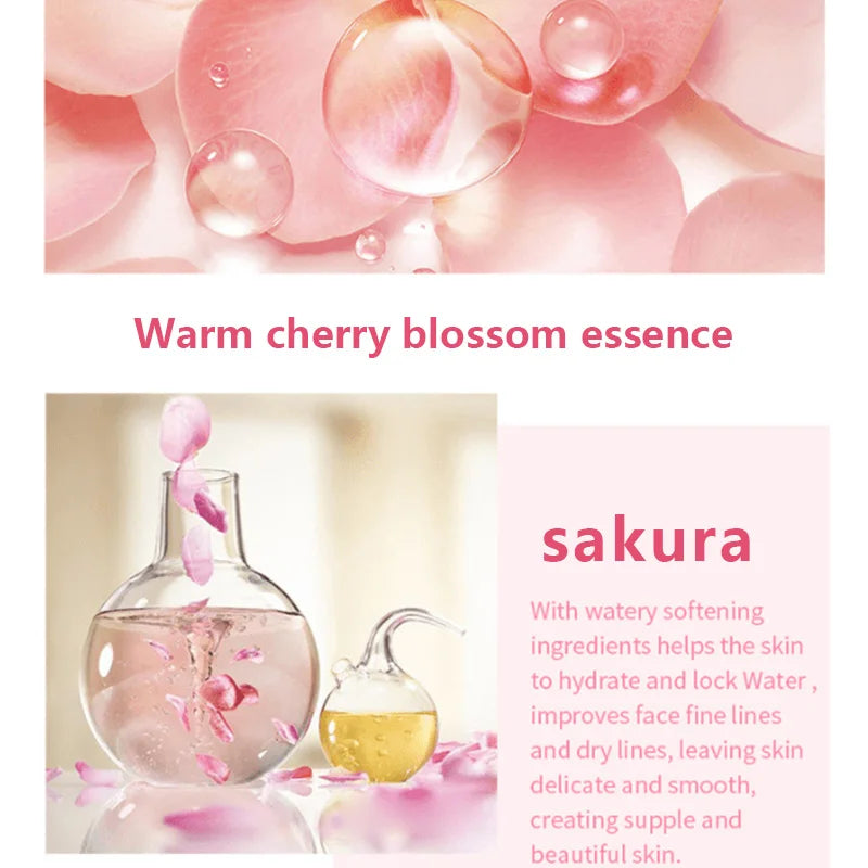 Sakura Cherry Blossom Essence Cream – Anti-Aging Moisturiser for Dry & Rough Skin