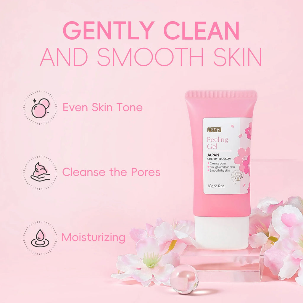 Sakura Face Deep Cleaning Exfoliating Gel – Whitening, Moisturising & Skin Repair Facial Scrub 60g