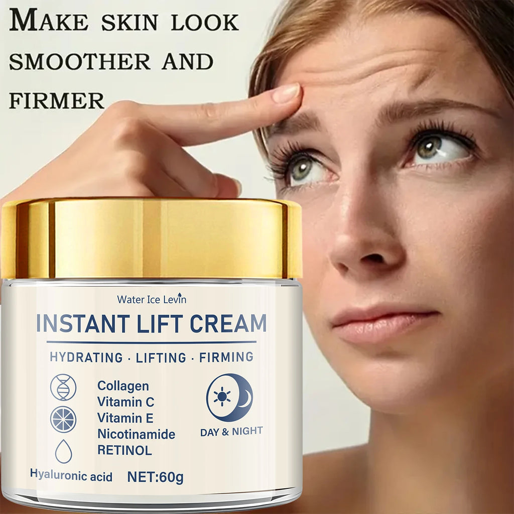 Facial Firming and Lifting Cream - Rich in Hyaluronic Acid and Retinol, Tightens and Lifts the Skin, Moisturizes the Skin, Suitable for All Skin Types, Daily Skincare Product