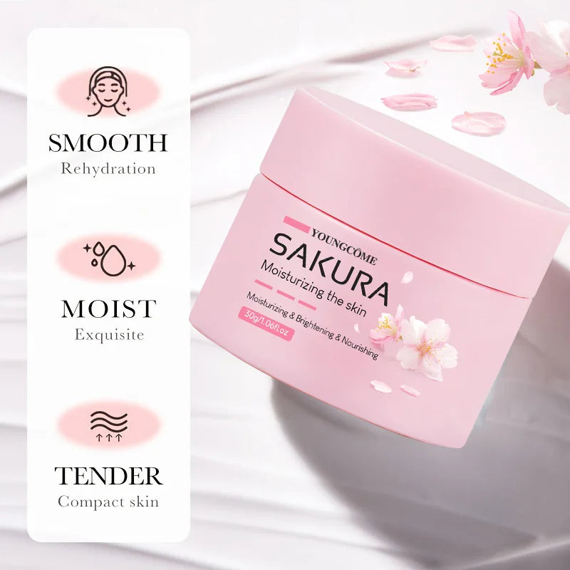 Sakura Cherry Blossom Essence Cream – Anti-Aging Moisturiser for Dry & Rough Skin
