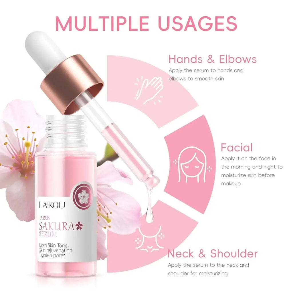 24-Piece Sakura Skin Care Set – Eye & Lip Masks, Serum, Mud Masks, Cleanser, Toner, Essence & Cream