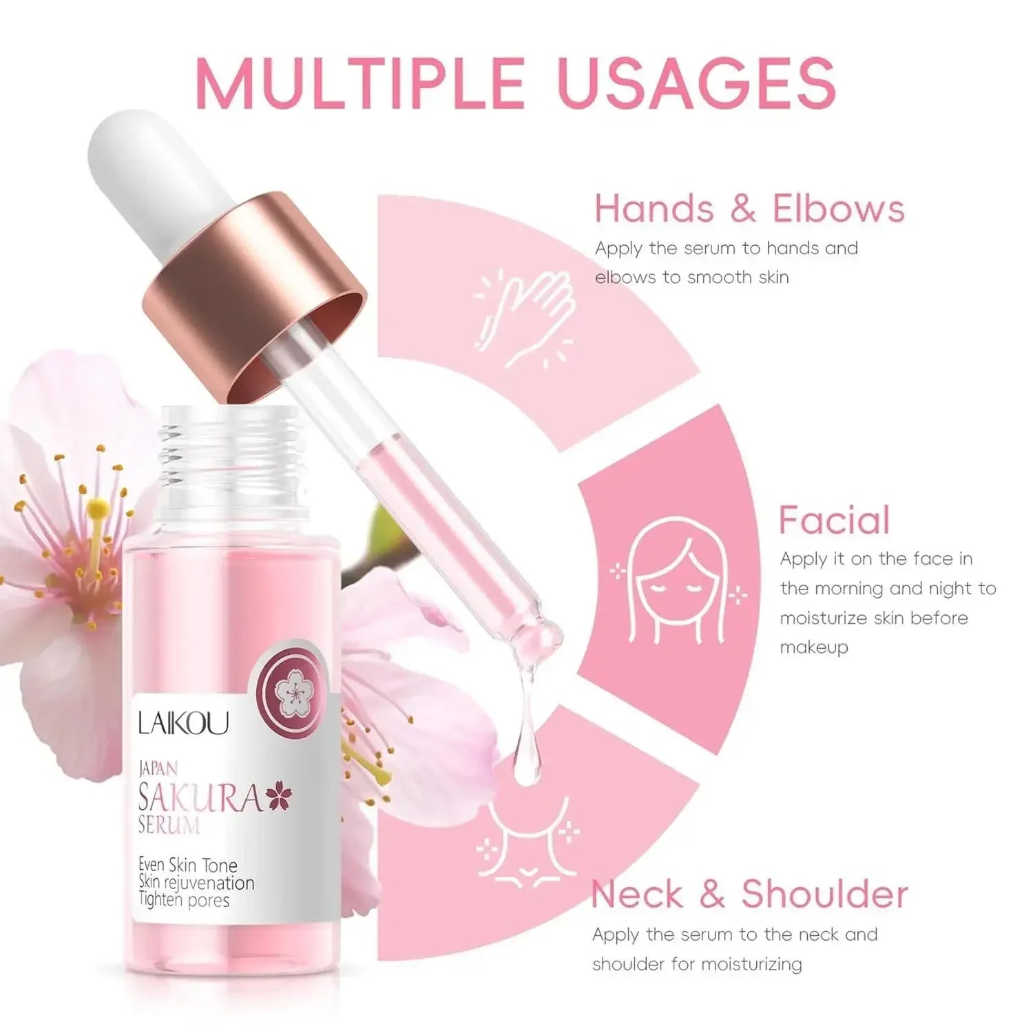 24-Piece Sakura Skin Care Set – Eye & Lip Masks, Serum, Mud Masks, Cleanser, Toner, Essence & Cream
